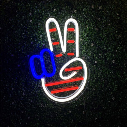 USA PEACE LED NEON SIGN by yellowneon.com